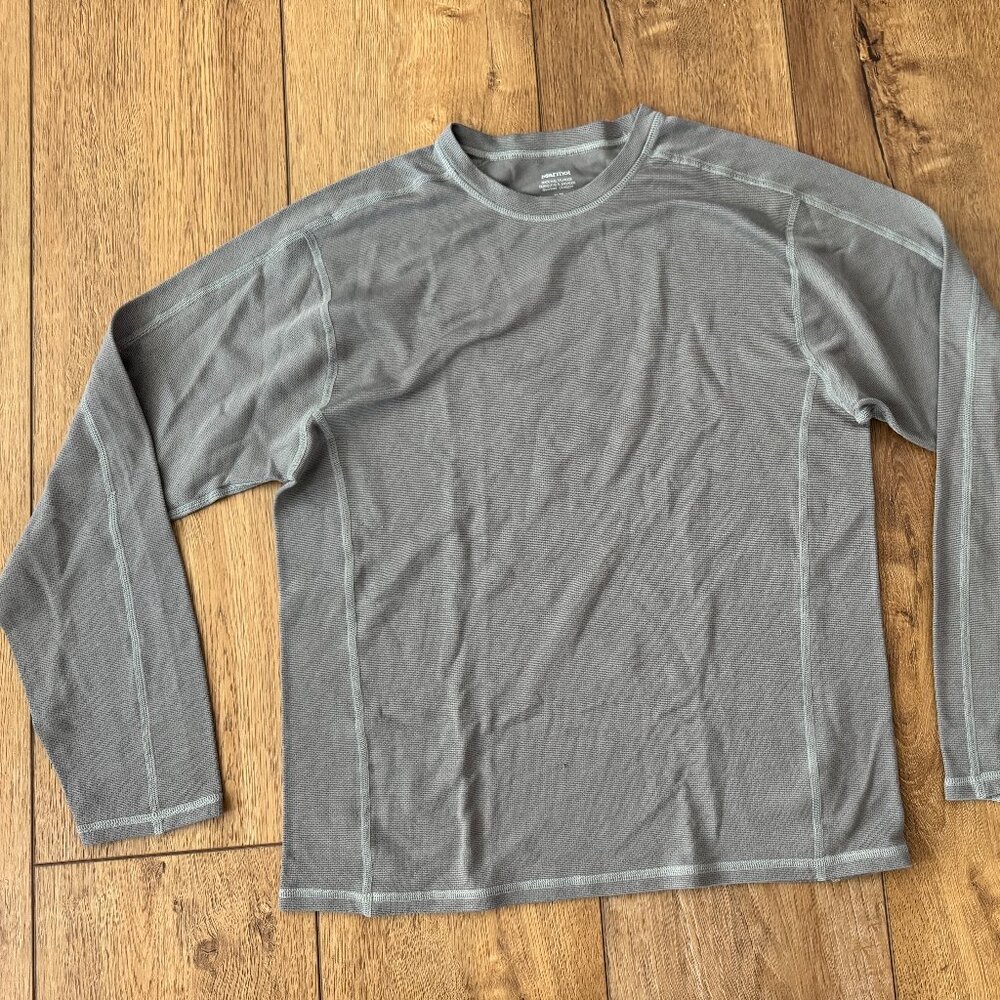 Marmot Base Layer Top Shirt Men’s XL Gray Long Sleeve Thermal